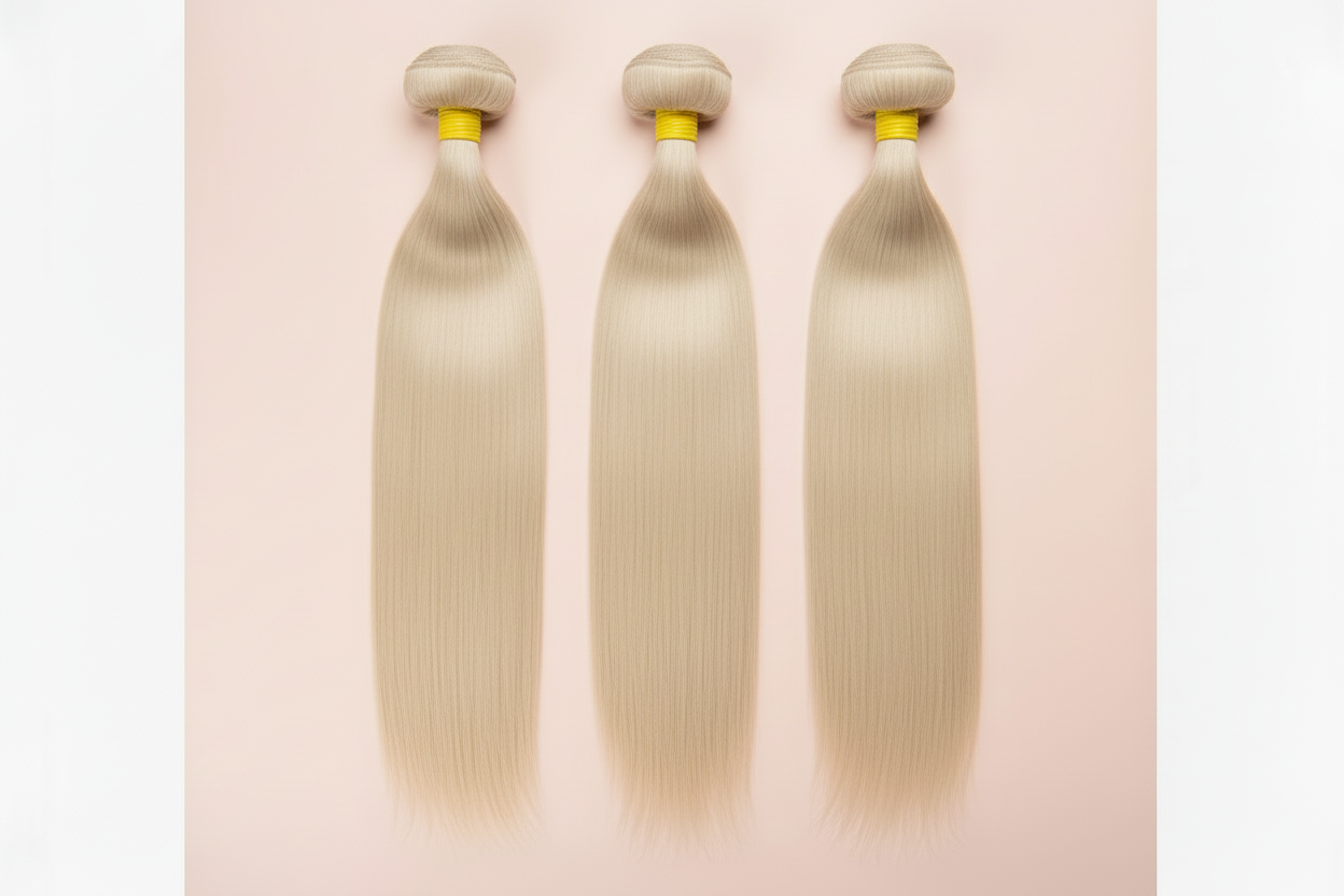 Unprocessed  Virgin Cuticle Aligned Cambodian Raw Hair bundles straight