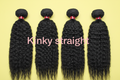 Unprocessed  Virgin Cuticle Aligned Cambodian Raw Hair bundles Kinky /straight