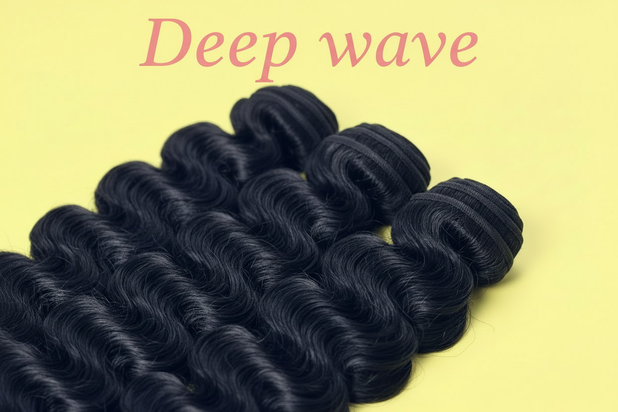Unprocessed  Virgin Cuticle Aligned Cambodian Raw Hair bundles DEEP WAVE